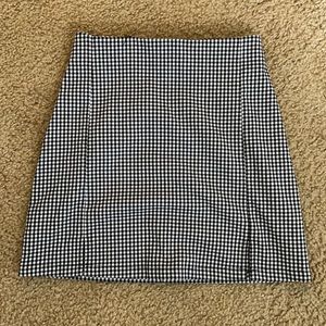 Checkered mini skirt